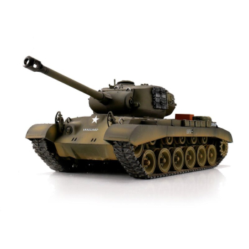 Torro RC Panzer M26 Pershing Snow Leopard grün BB (Metallketten)
