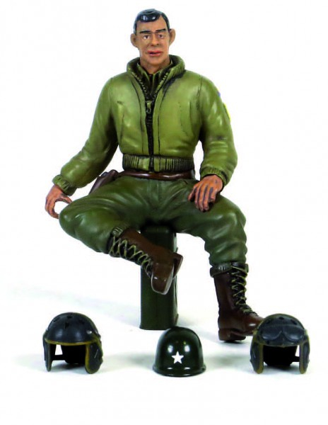 Militärfiguren 1:16 "2nd Lieutenant G. Clark -sitzend"